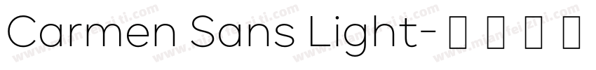 Carmen Sans Light字体转换